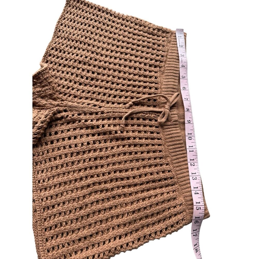 Wild Fable Crochet Crop Top & Shorts Swimsuit Cover-up Set Size M - Picture 8 of 9